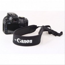 Canon Neoprene Neck Strap for Camera / DSLR - Black Color with White Letter